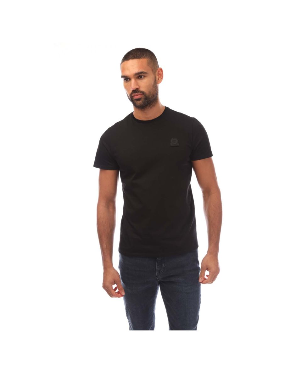 Men's Sandbanks Badge Logo T-Shirt in Black