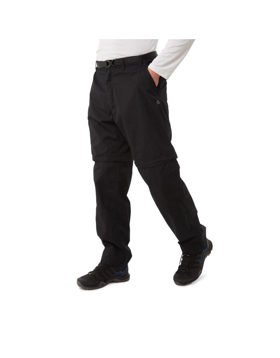 Craghoppers Mens Expert Kiwi Tailored Cargo Trousers - Black - 1