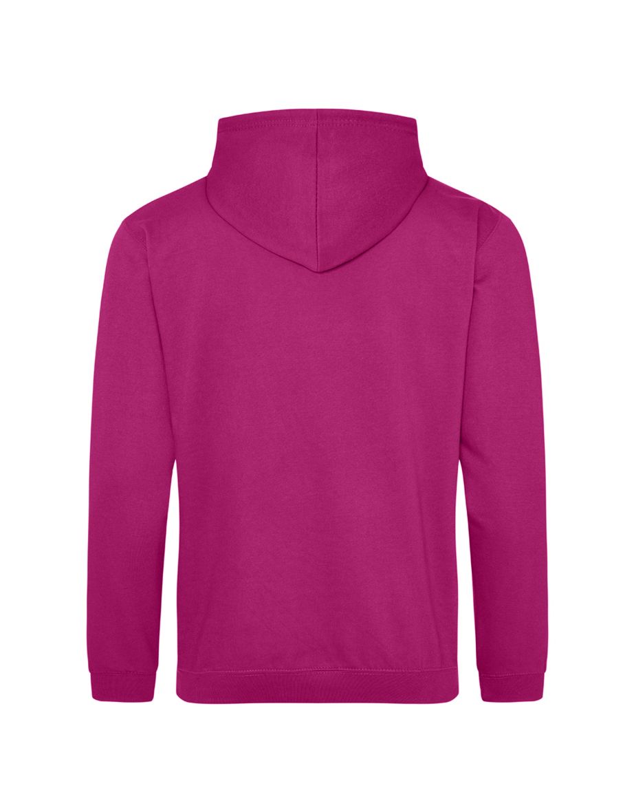 Awdis Unisex Adult College Hoodie - Festival Fuchsia - 1