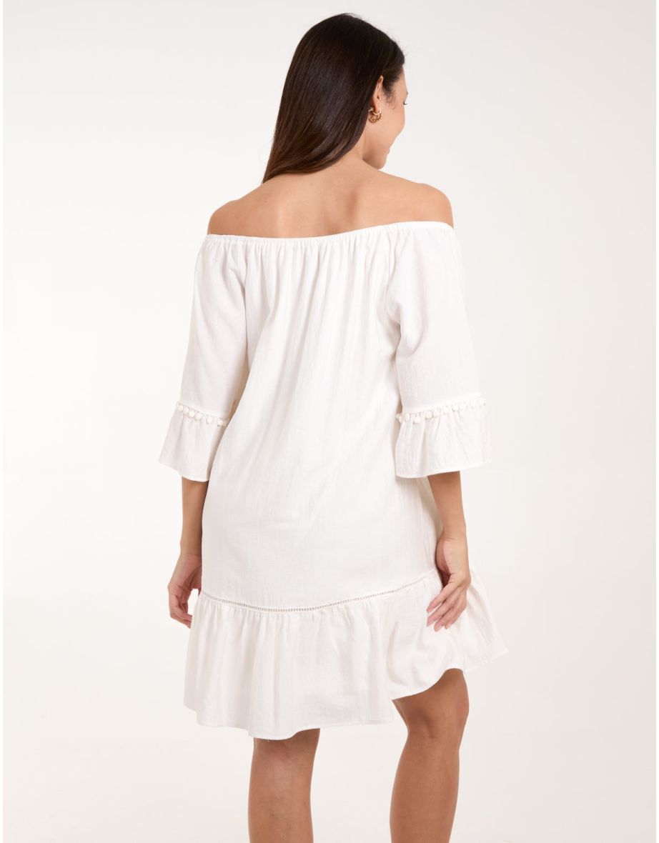 On Off Shoulder Tunic Dress - 3