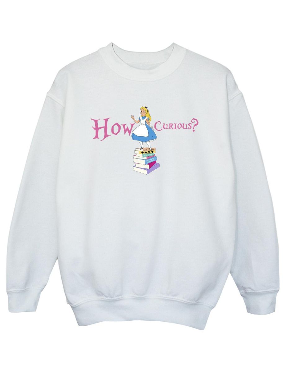 Disney Girls Alice In Wonderland How Curious Sweatshirt