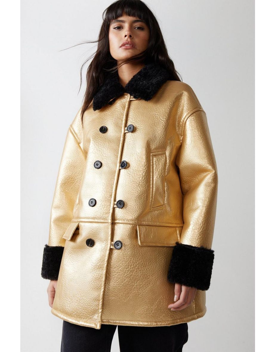 Warehouse long clearance bonded coat