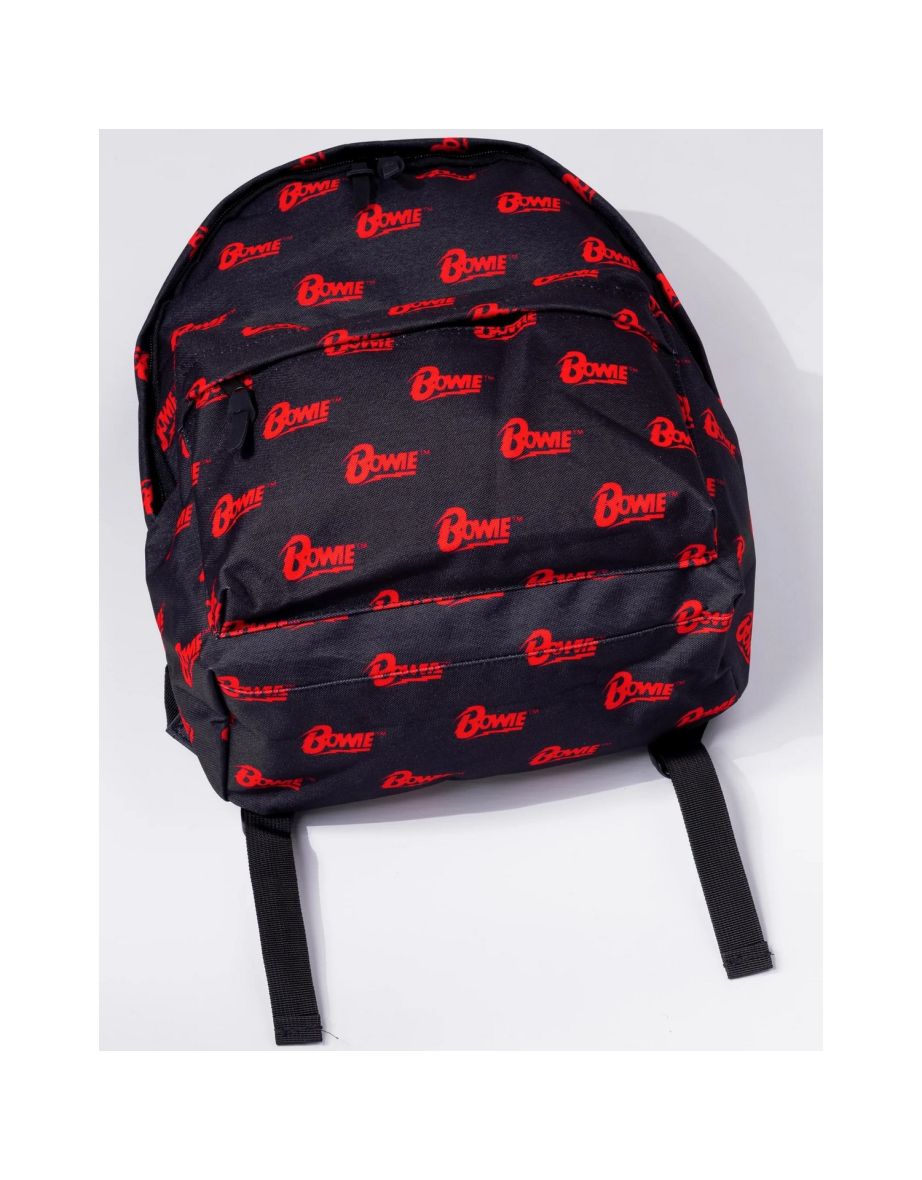 David Bowie Logo Backpack - Black/Red - 3
