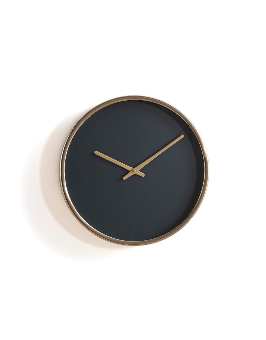 So'Home Ora Round  Gold Clock
