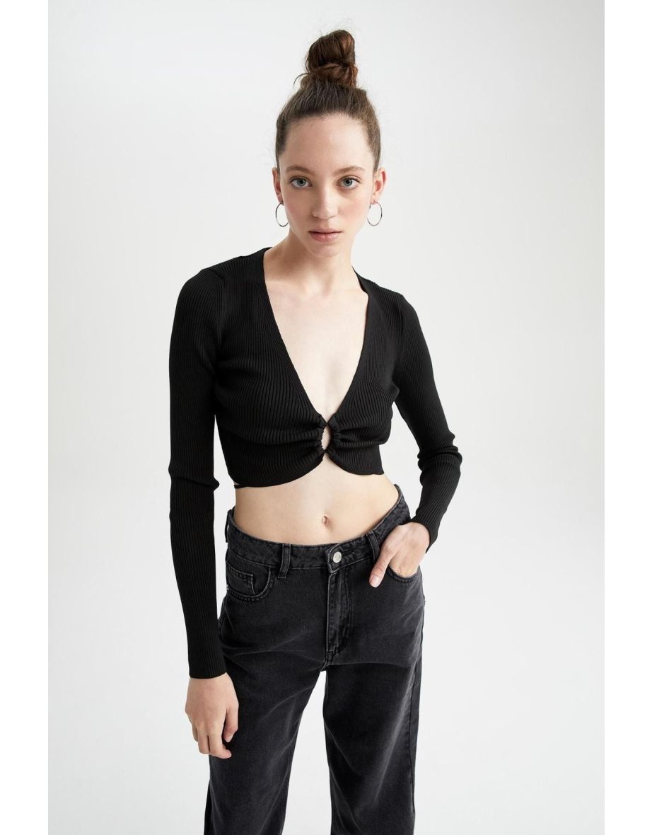 Slim Fit V-Neck Sweater - 7
