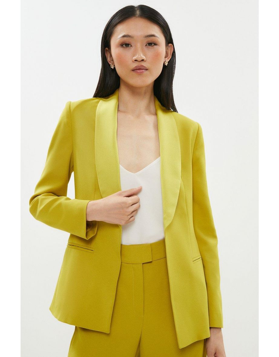 Premium Edge To Edge Tuxedo Blazer