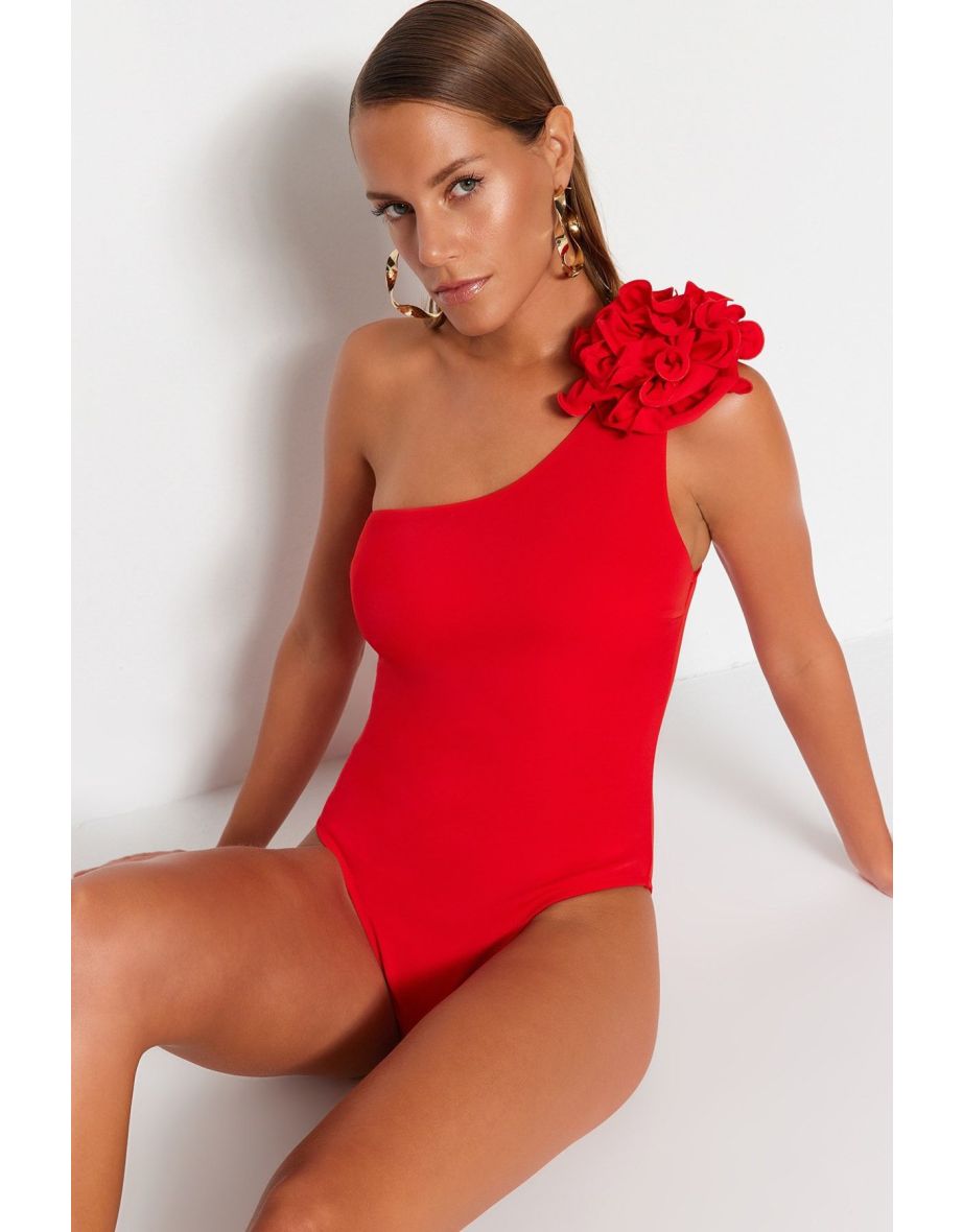 Swimsuit - Red - Plain