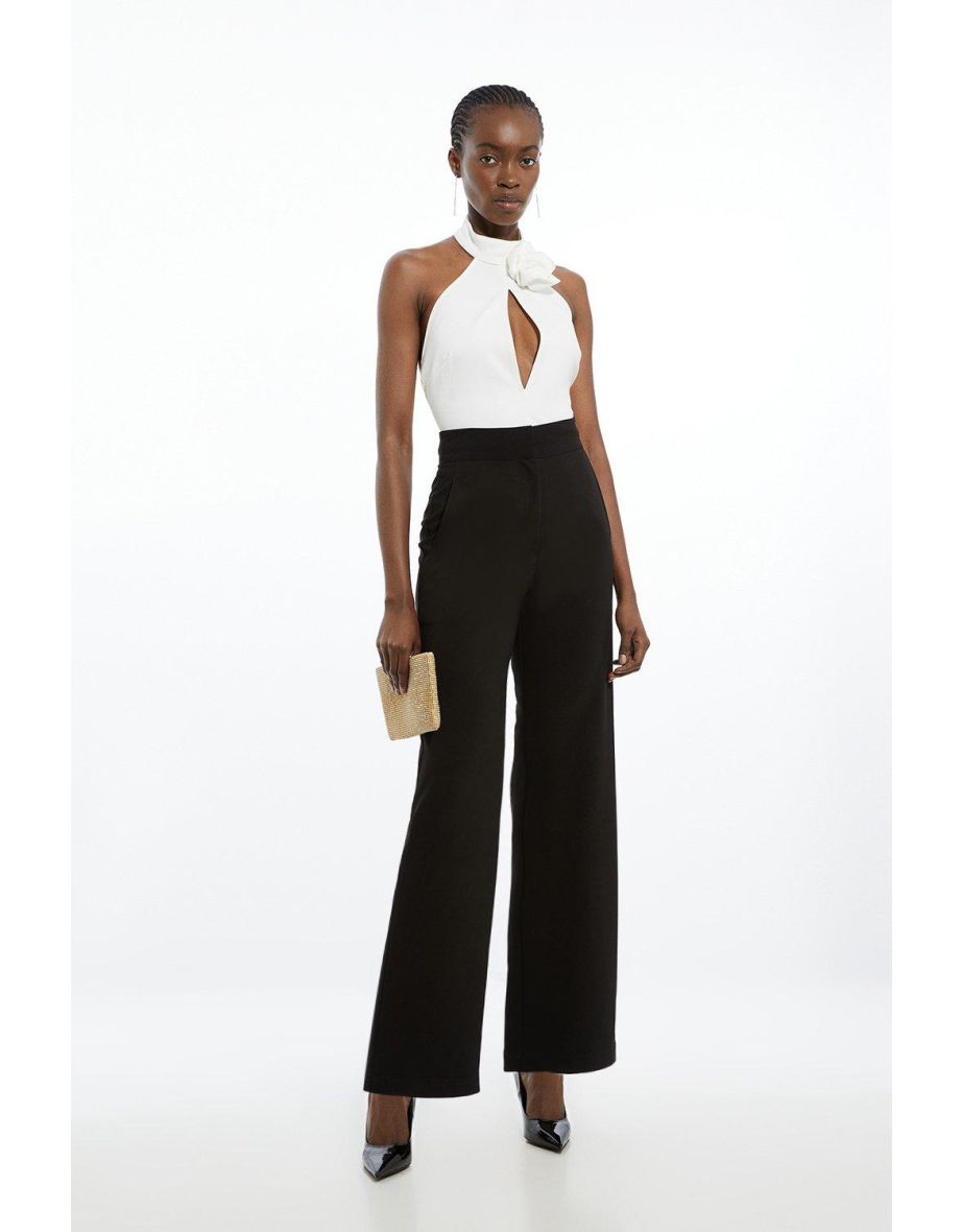 Rosette Ponte Jersey Keyhole Bodysuit