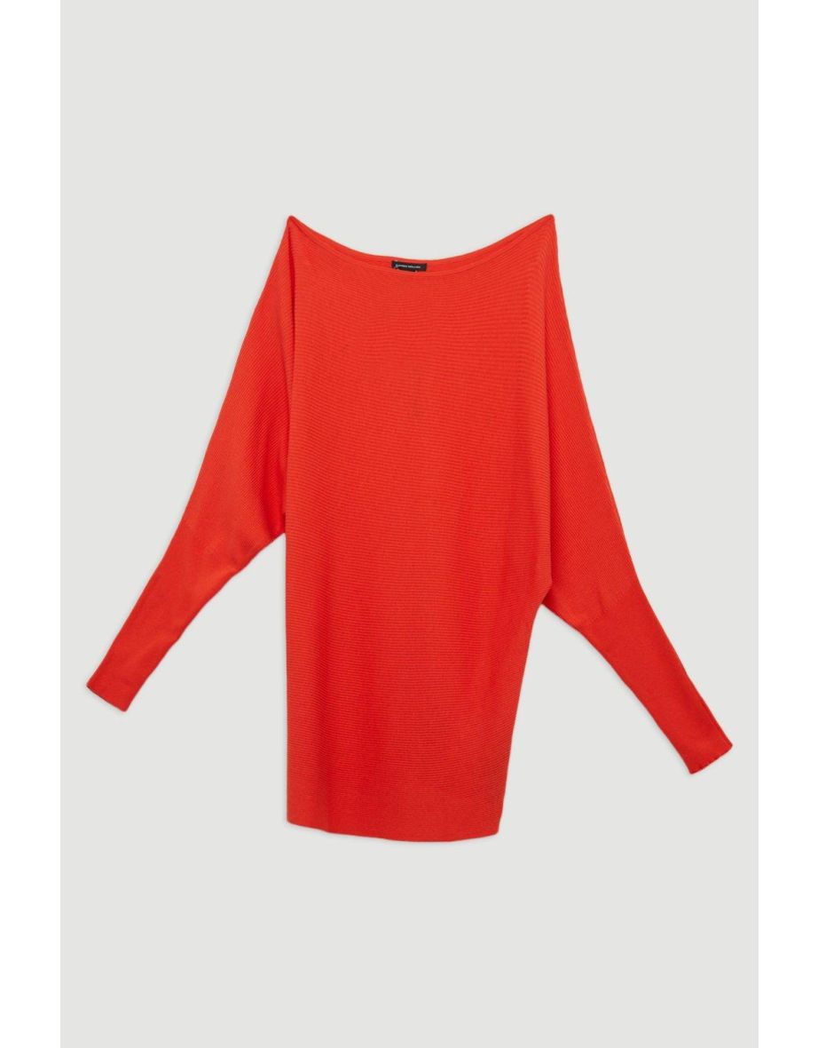 Cotton Blend Slouchy Knit Jumper - 4