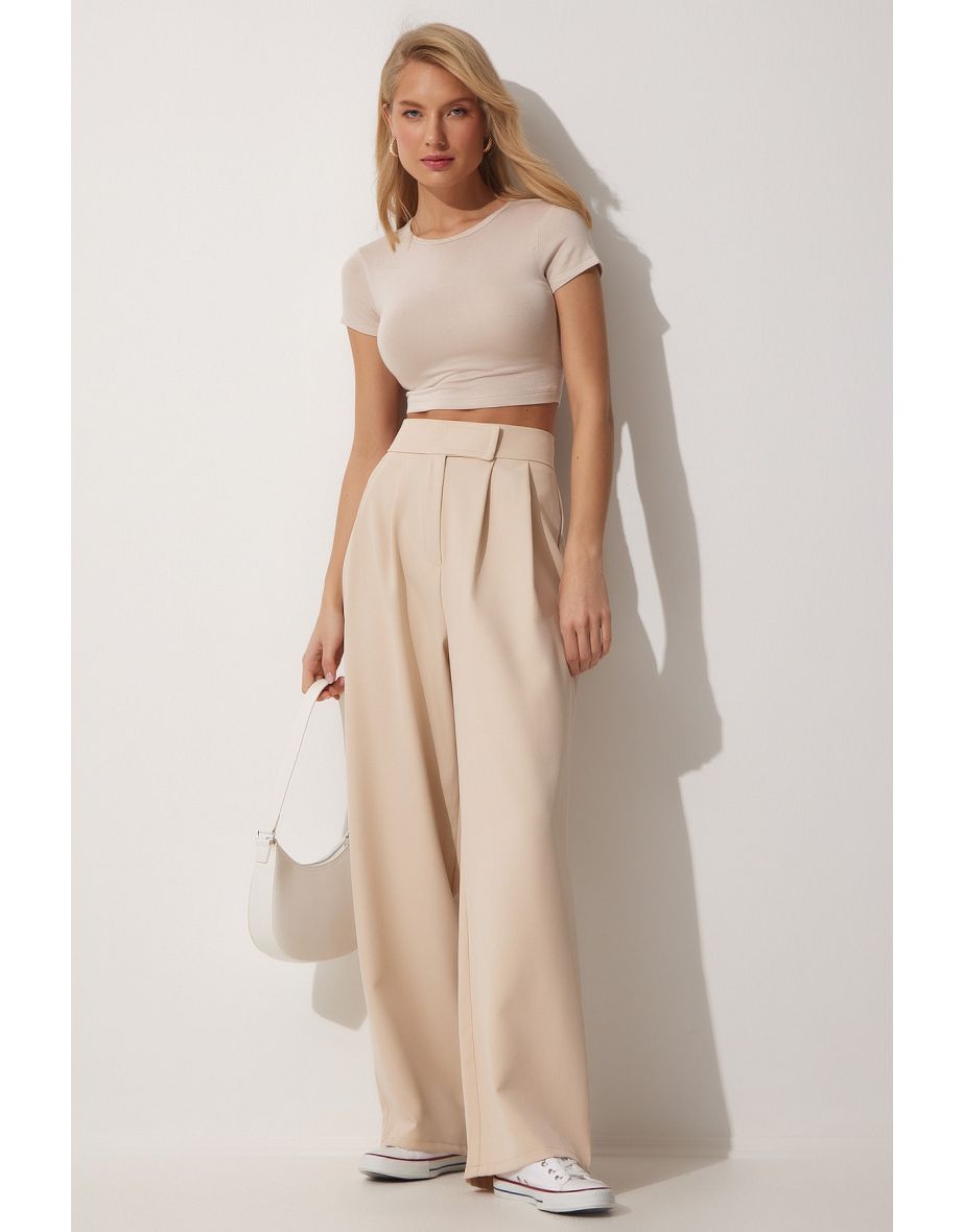 Pants - Beige - Relaxed