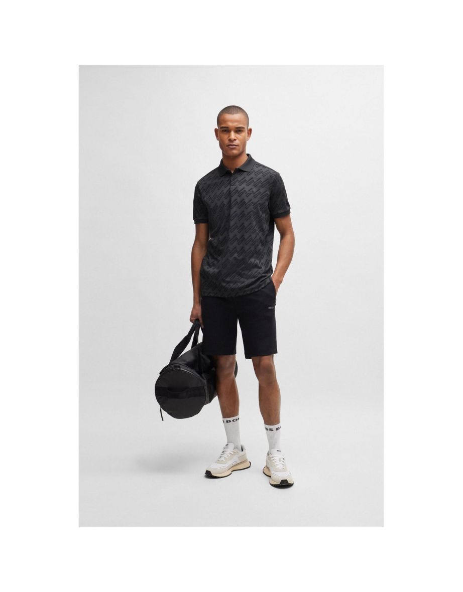 Men's Boss Pirax Relaxed-Fit Polo Shirt in Grey