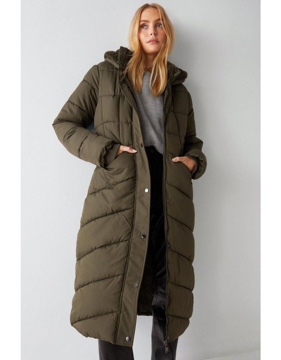 Maxi cheap duvet coat