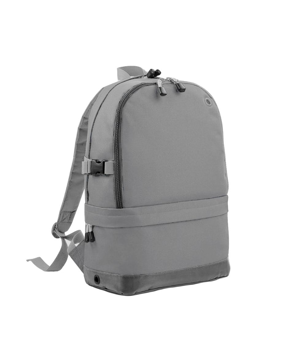 BagBase Backpack / Rucksack Bag (18 Litres Laptop Up To 15.6 Inch) - Grey Marl