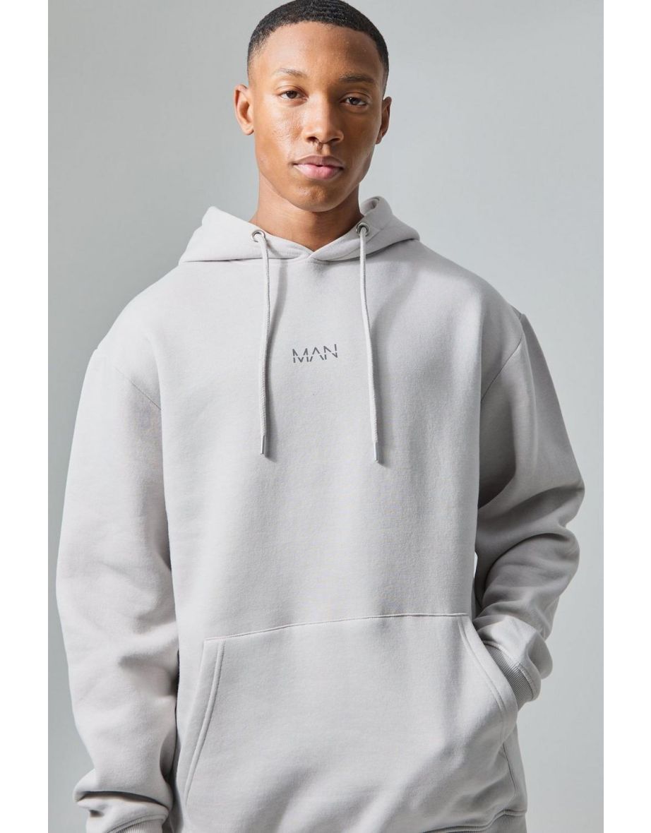 Man Active Oversized Tracksuit - light grey