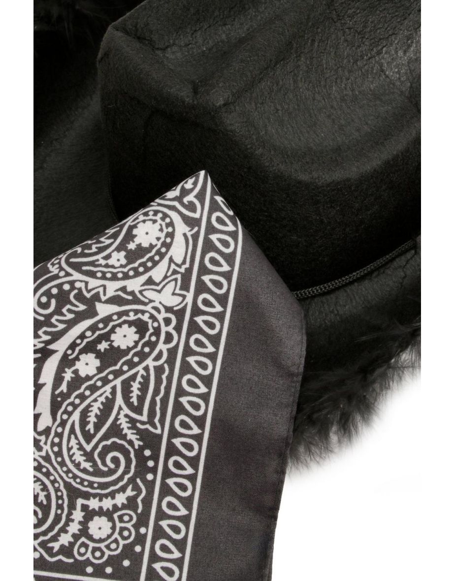 Halloween Fathered Cowboy Hat & Bandana Multipack - black - 2