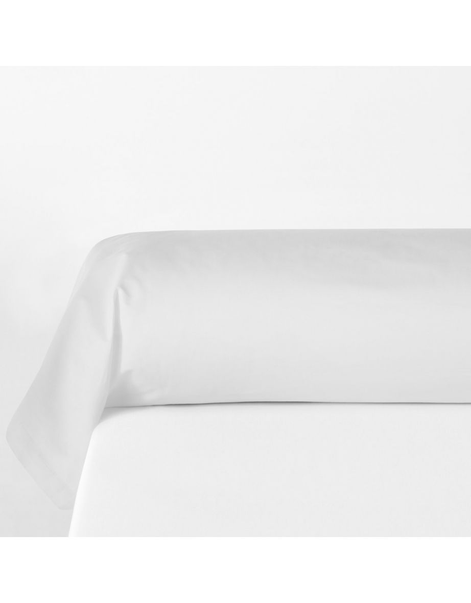 Plain Organic Cotton Percale Bolster Case