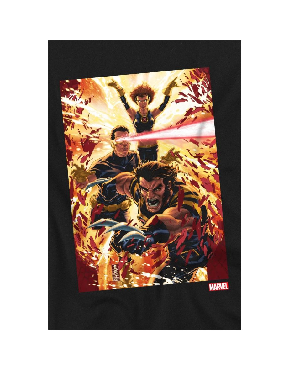 Marvel Childrens/Kids X-Men Wolverine Cyclops Jean Grey T-Shirt - Black - 3