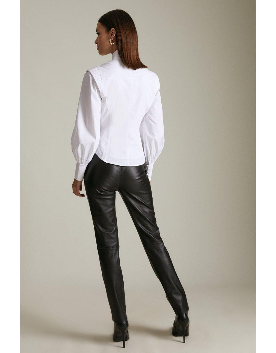 Lydia Millen Petite Stretch Leather Legging - 2