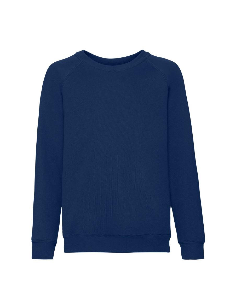 Fruit of the Loom Childrens/Kids Classic Raglan Sweatshirt - Navy