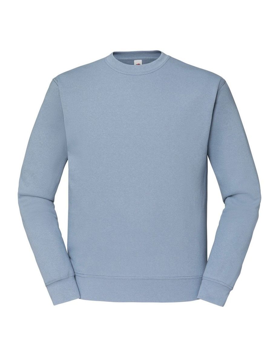 Fruit Of The Loom Mens Classic 80/20 Raglan Sweatshirt - Mineral Blue