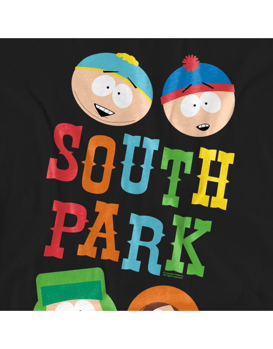 South Park Unisex Adult Best Buds T-Shirt - Black - 3