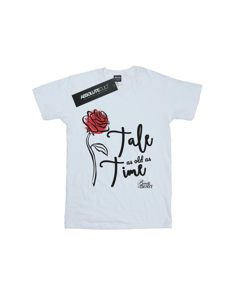 Disney Boys Tale As Old As Time Rose T-Shirt - White - 1