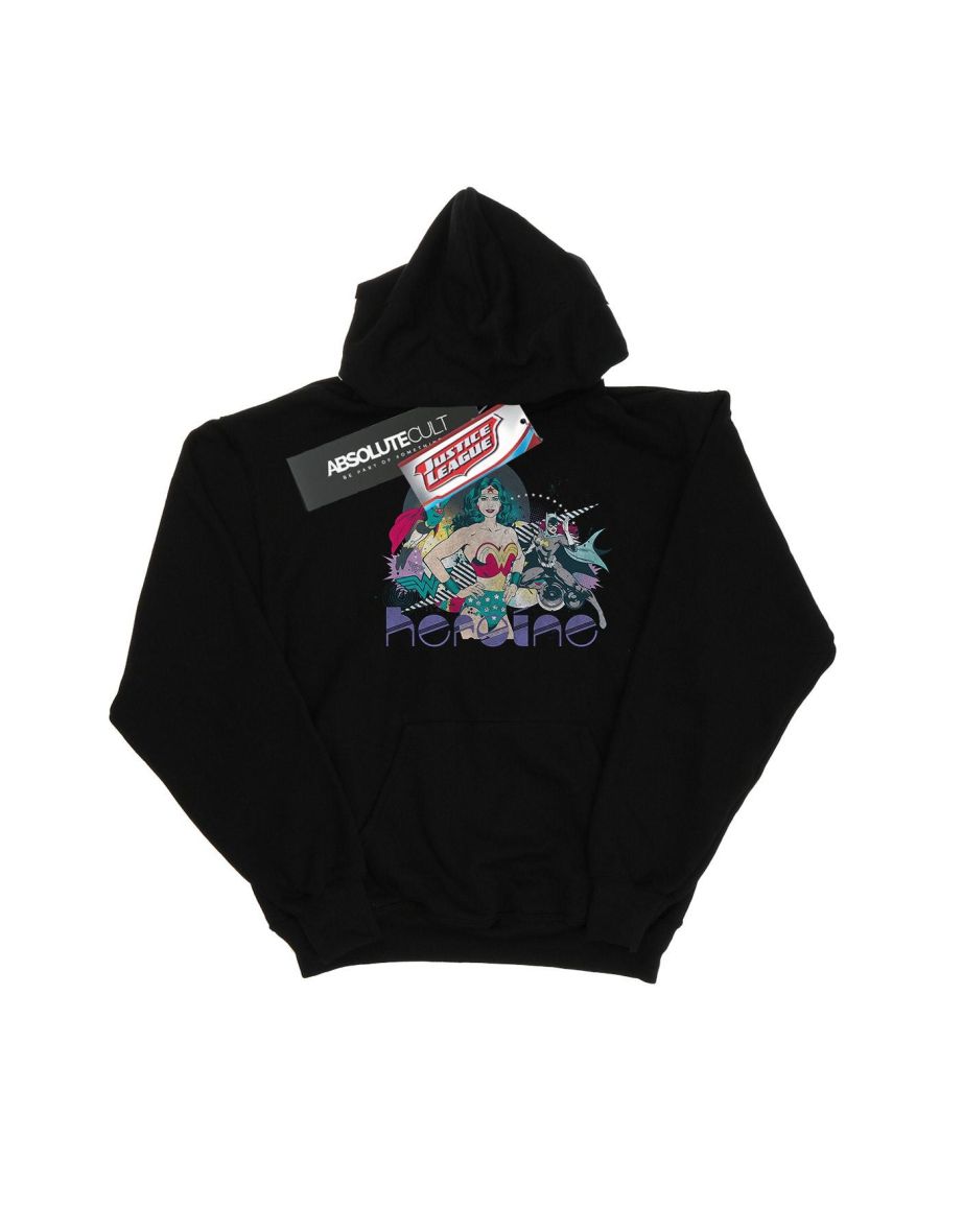 DC Comics Girls Justice League Heroine Hoodie - Black