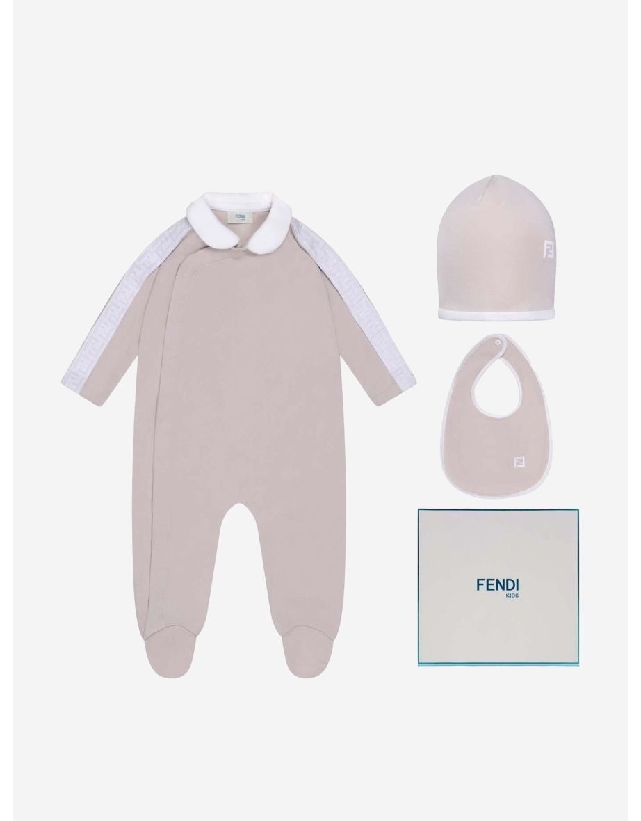 Shop Baby Babygrow Gift Set 3 Piece in Beige Online in Oman VogaCloset