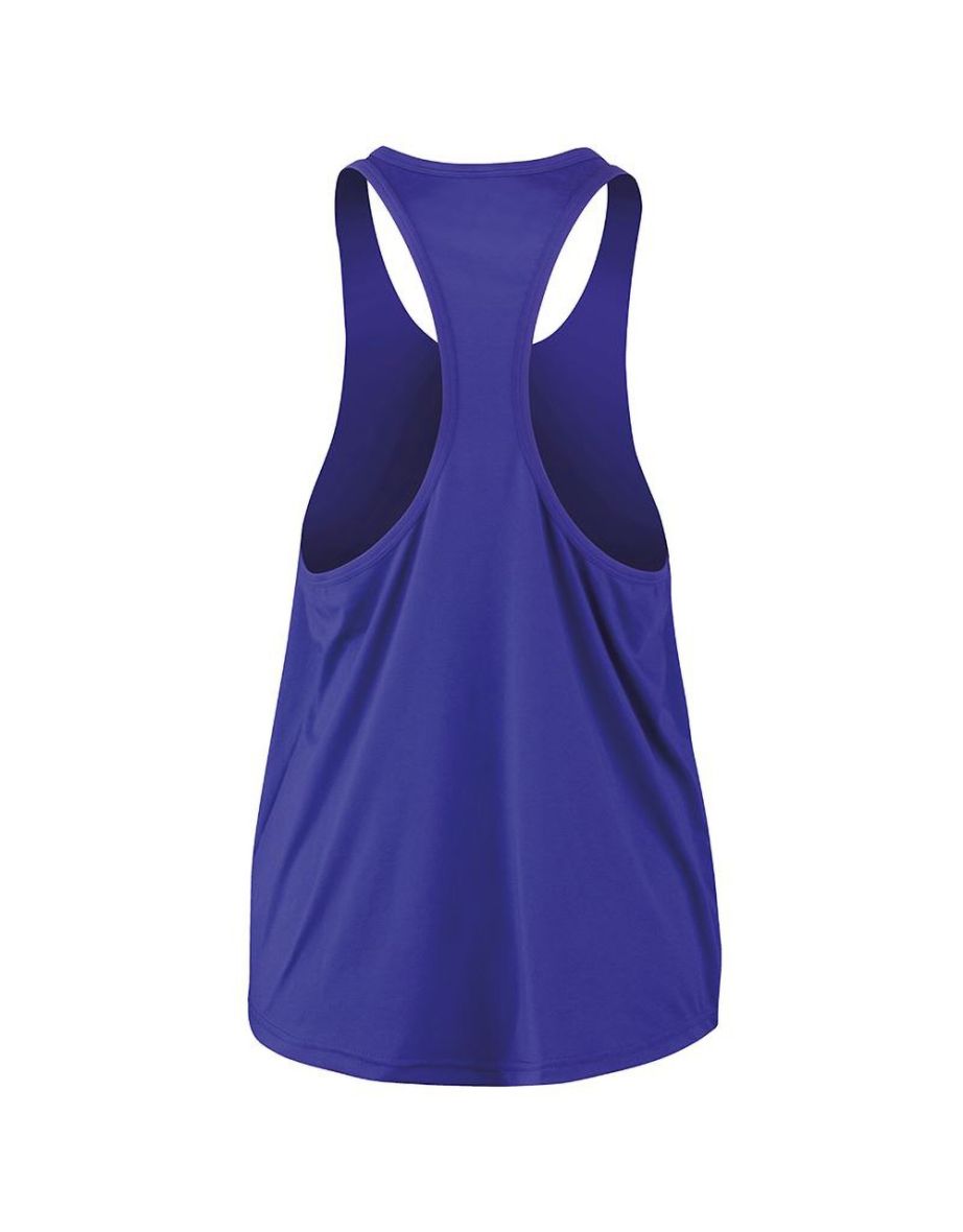 Spiro Womens/Ladies Softex Stretch Sleeveless Tank Top - Sapphire - 2