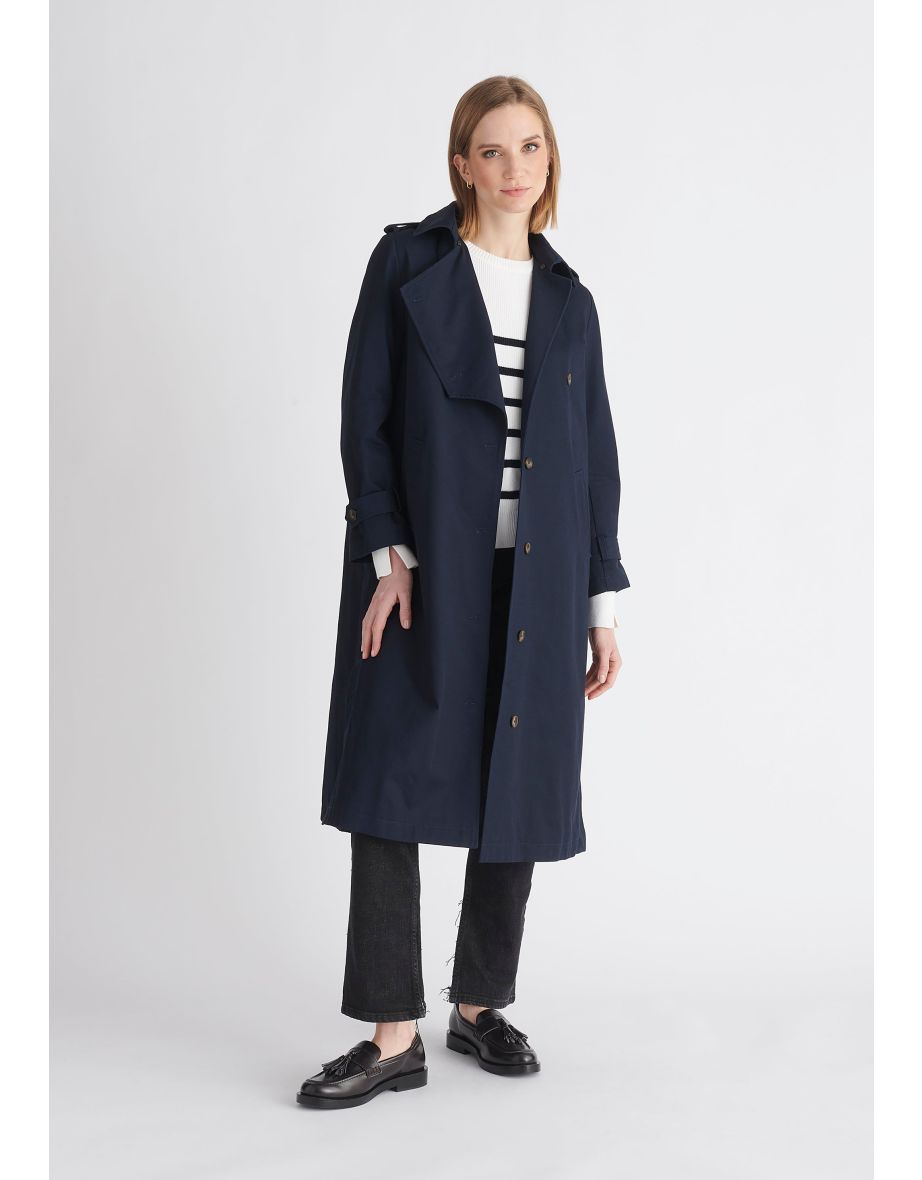 Faux Fur Collar Coat