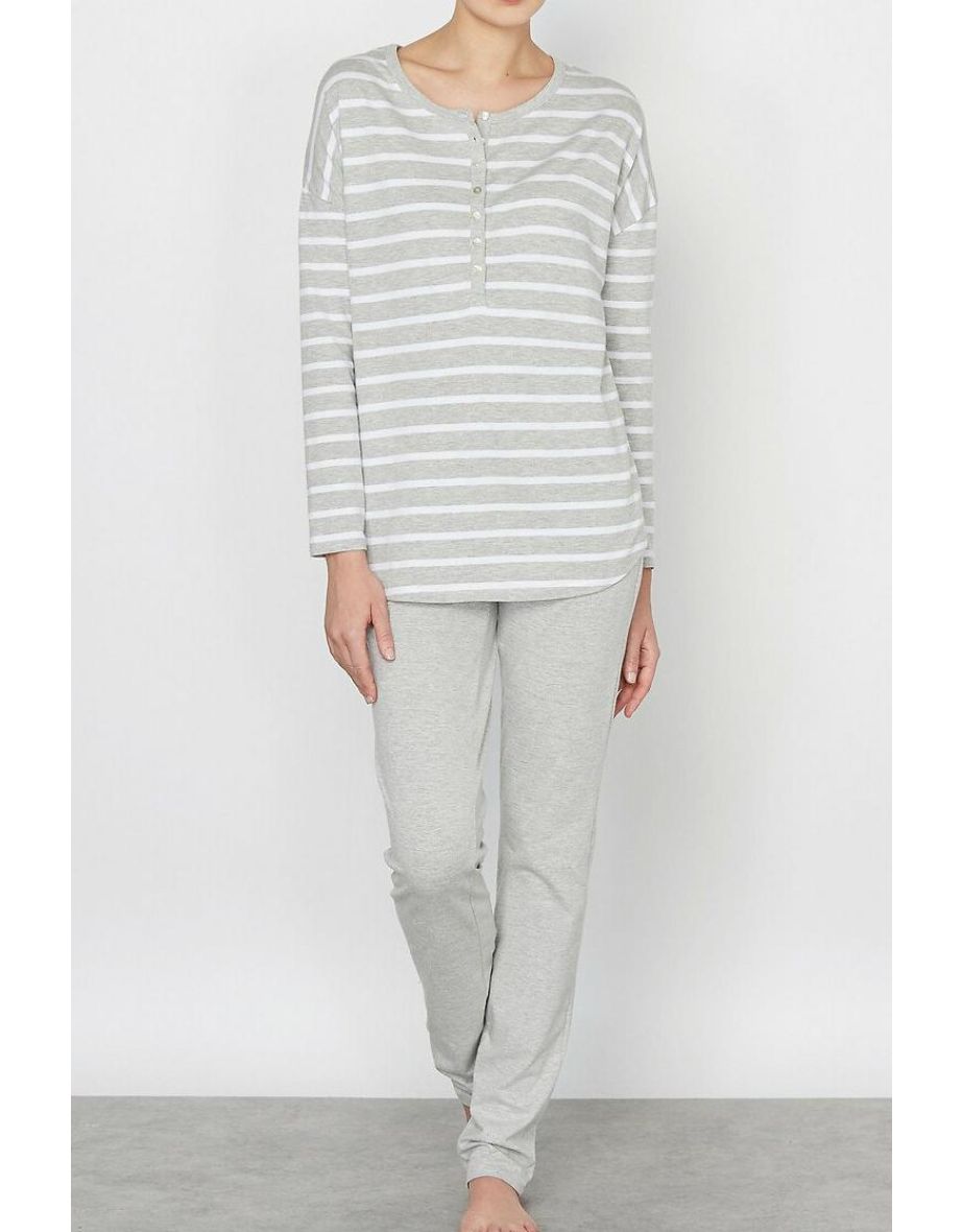 Cotton Maternity/Nursing Pyjamas, Length 30.5''