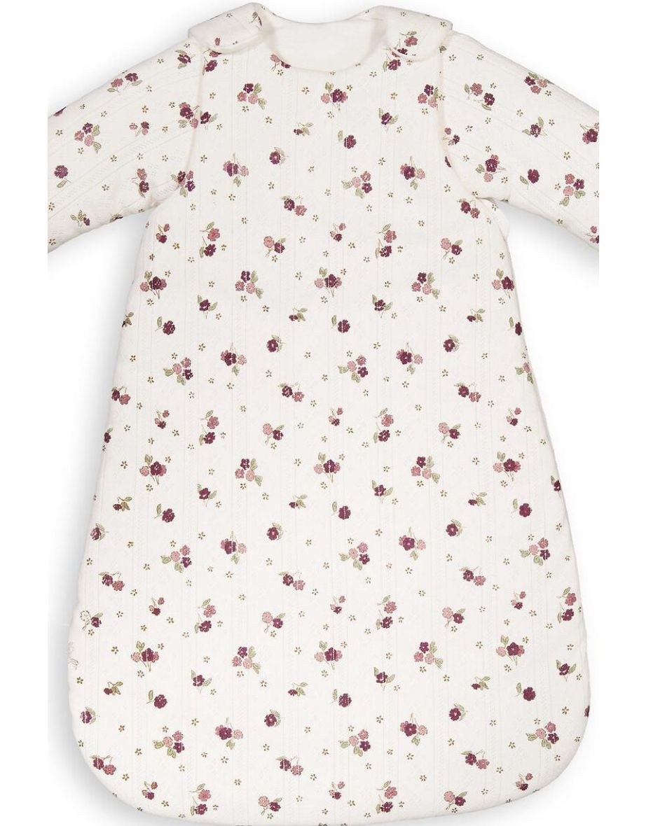 Blume Floral 100% Cotton Sleep Bag with Removable Pointelle Sleeves