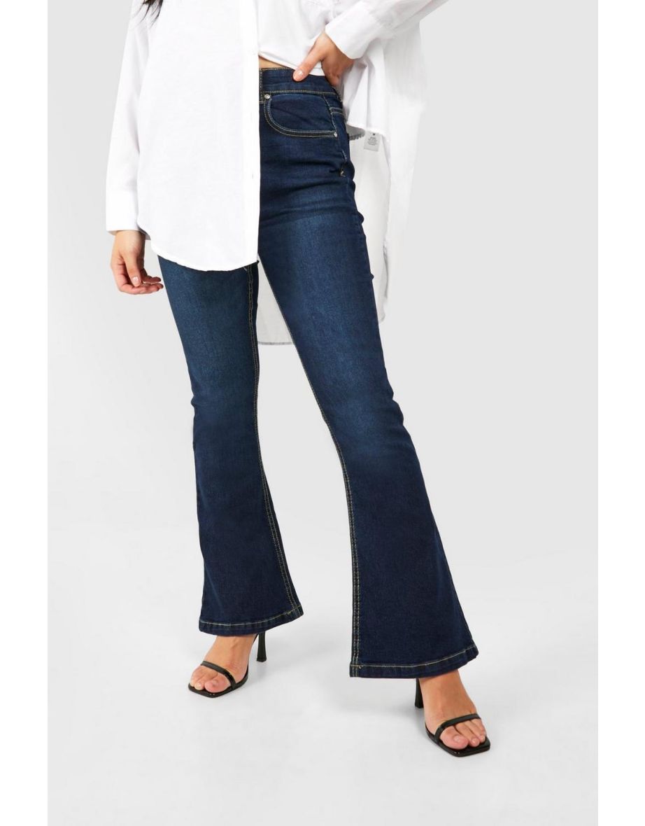 Petite Basics Flared Jeans - indigo - 3
