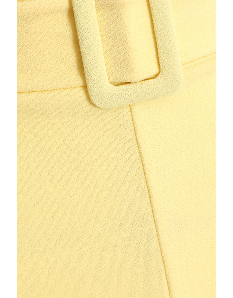 Lemon High Waisted Belted Shorts - 5