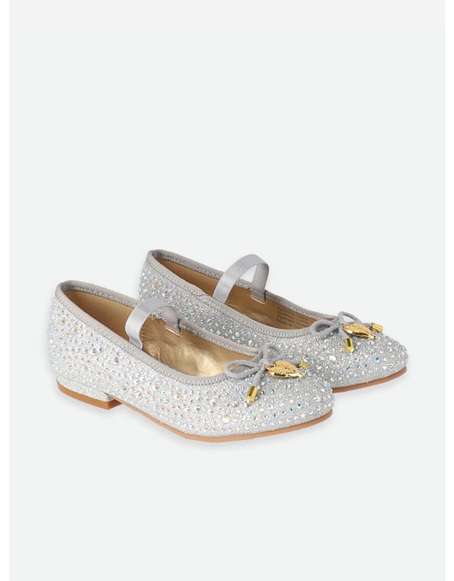 Angels Face Girls Maya Crystal Shoes in Silver - 2