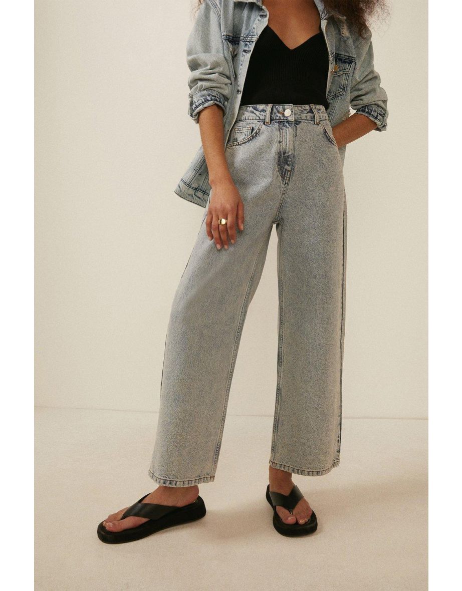 Organic Crop Wide Leg Jean - 3