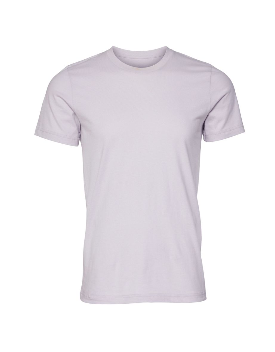 Canvas Unisex Jersey Crew Neck T-Shirt / Mens Short Sleeve T-Shirt - Lavender Dust