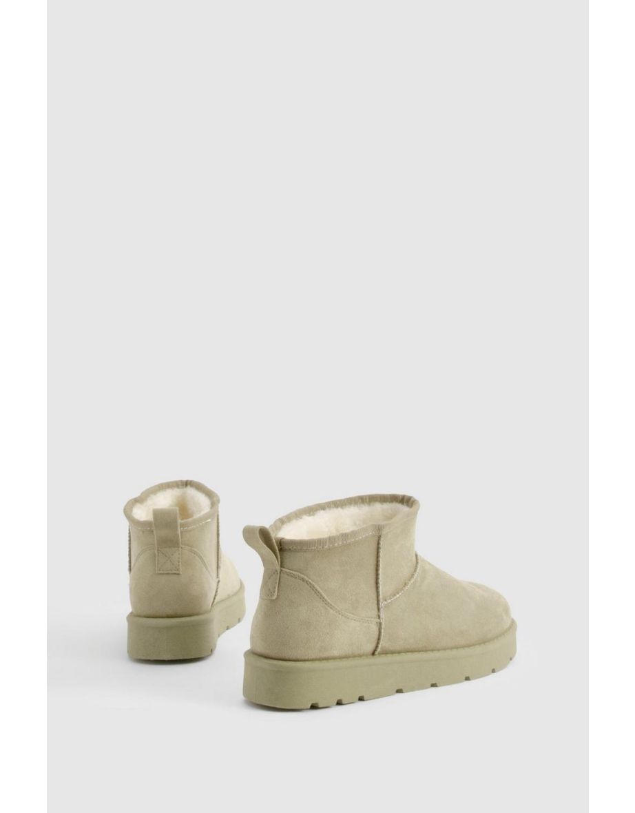 Ultra Mini Faux Fur Lined Boots - pistachio - 3