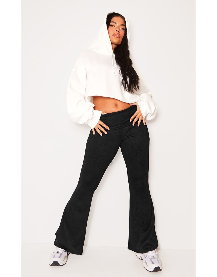 Petite Black Flared Trousers, Petite