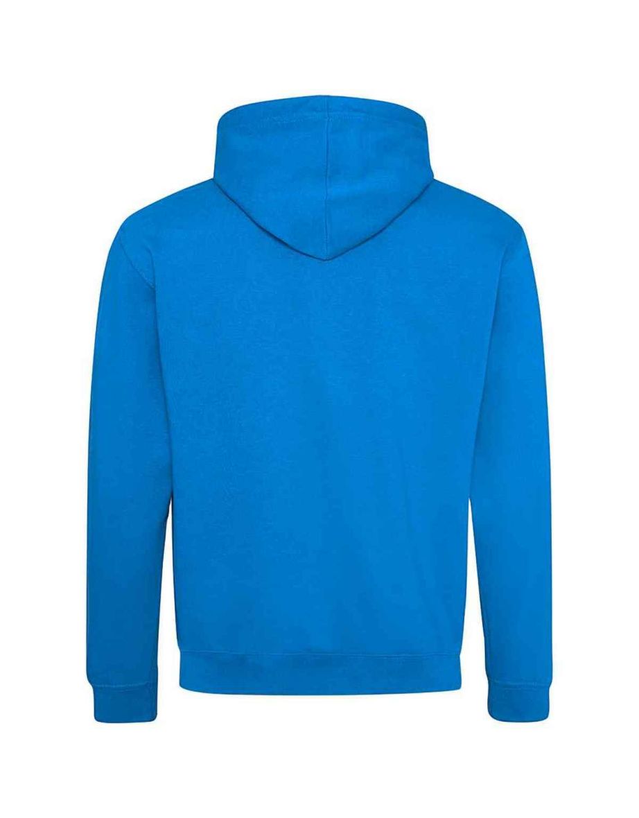 Awdis Womens/Ladies Varsity Hoodie - Sapphire Blue/Orange Crush - 1