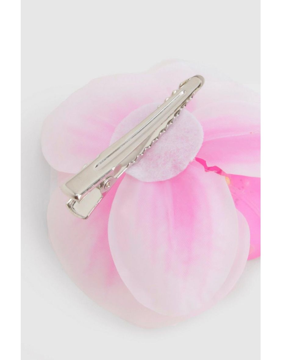 Orchid Flower Single Hair Clip - pink - 2