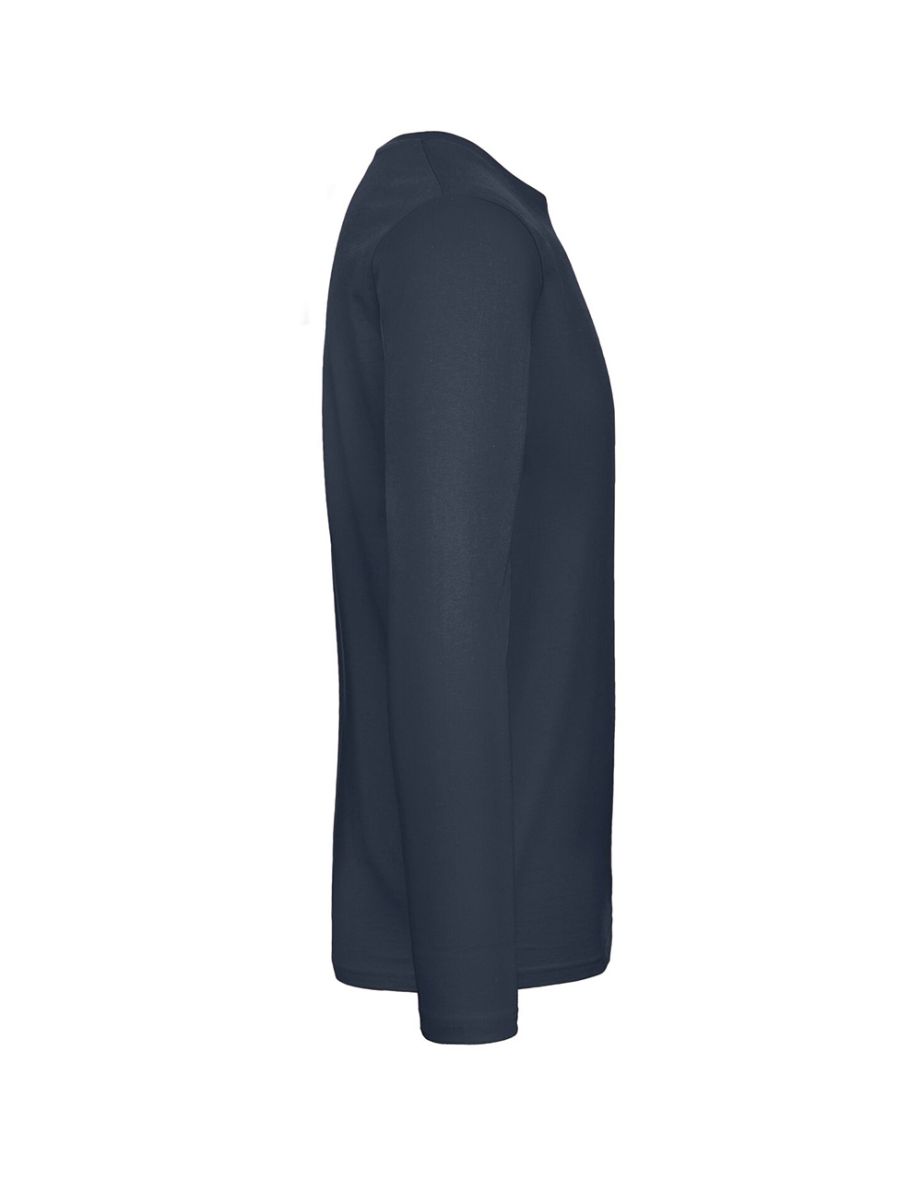B&C Mens #E190 Long Sleeve T-Shirt - Navy - 2