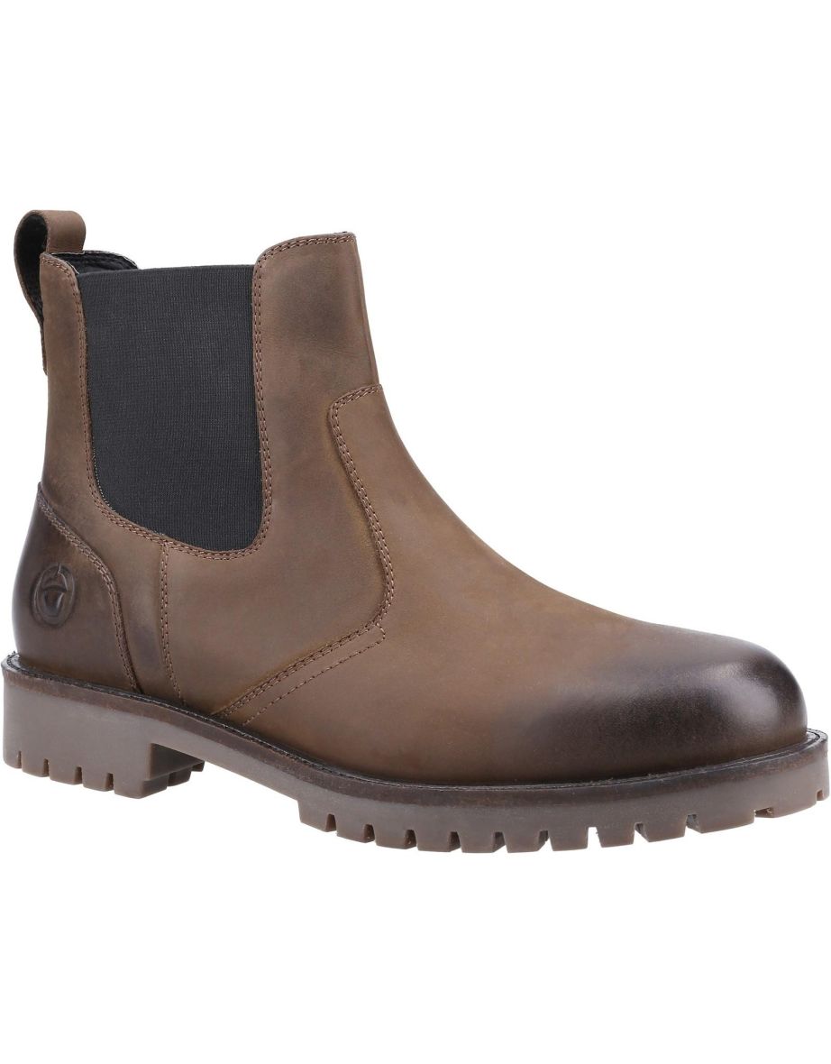 Cotswold Mens Bodicote Leather Chelsea Boots - Brown