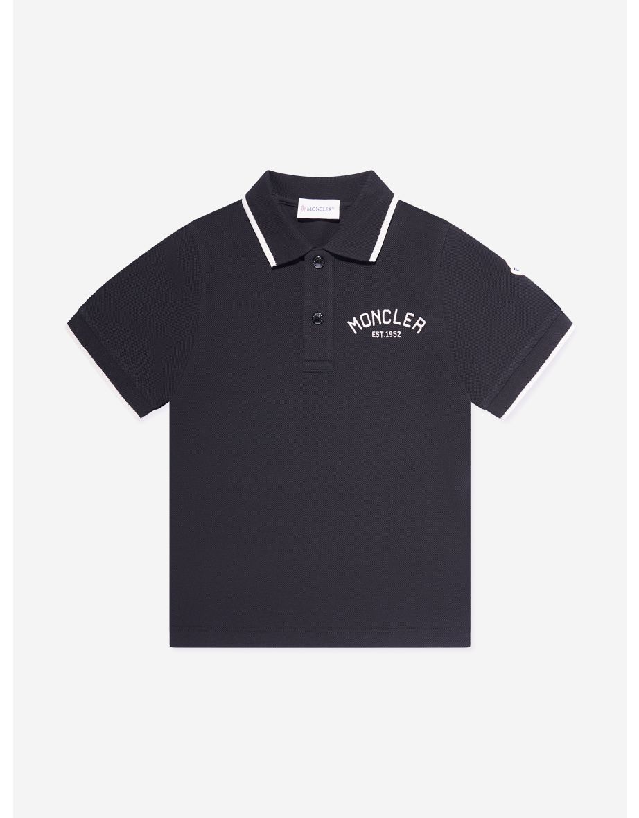 Shop Boys Long Sleeve Polo Shirt in Black Online in Bahrain VogaCloset