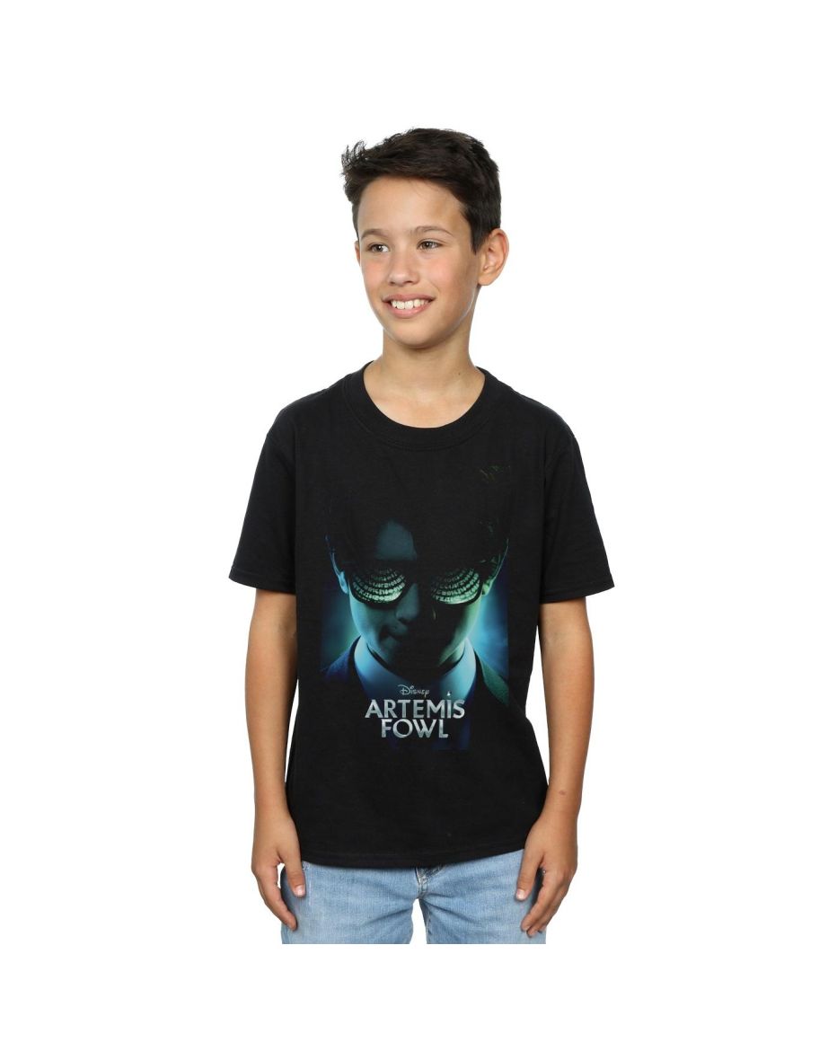 Disney Boys Artemis Fowl Poster T-Shirt - Black