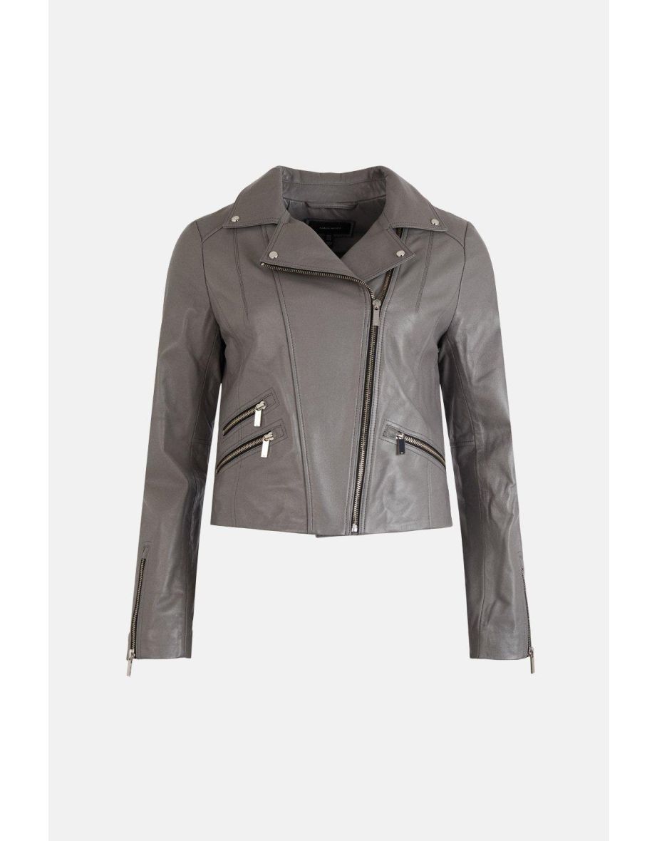 Leather Signature Biker Jacket - 3