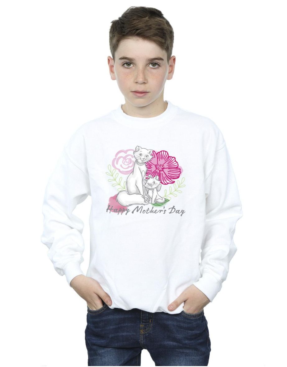 Disney Boys The Aristocats Mother´s Day Sweatshirt - White