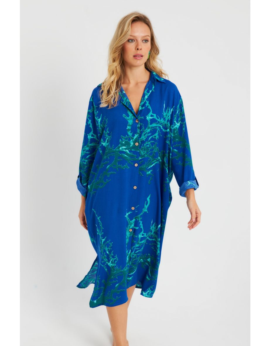 Women's Patterned Shirt Dress Saks