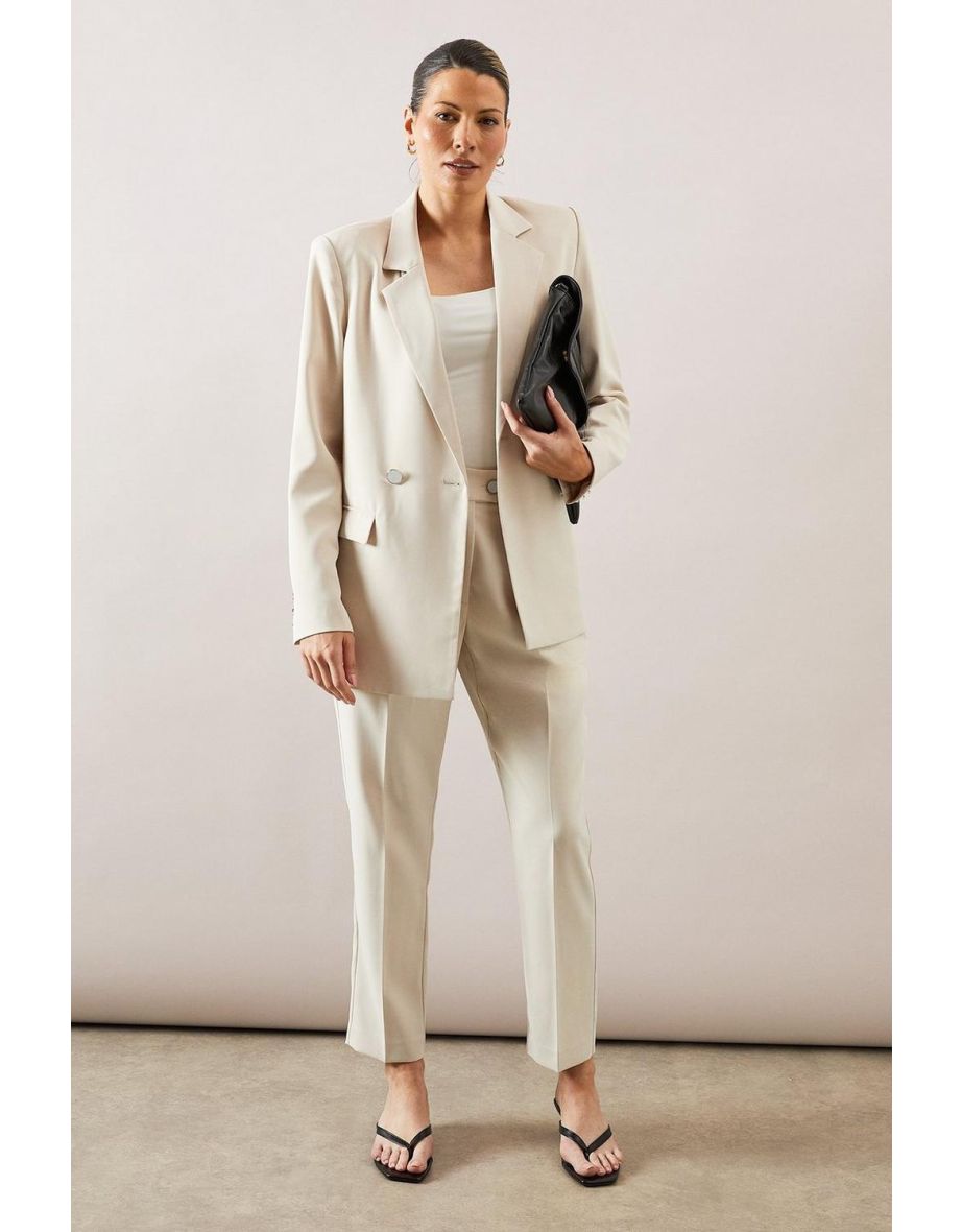 Double Breasted Button Detail Blazer