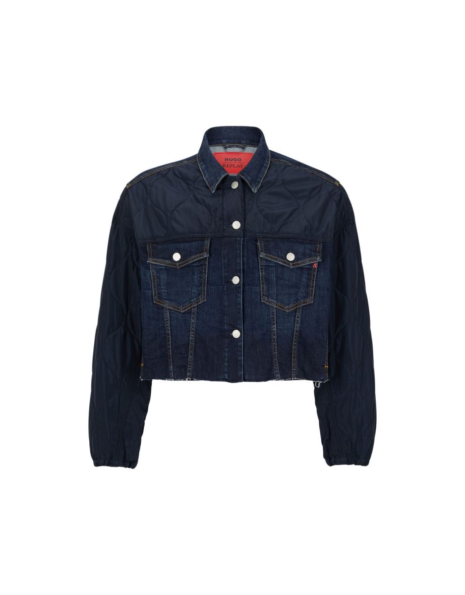 Women's Hugo x Replay Denim Jacket in Grey - 2